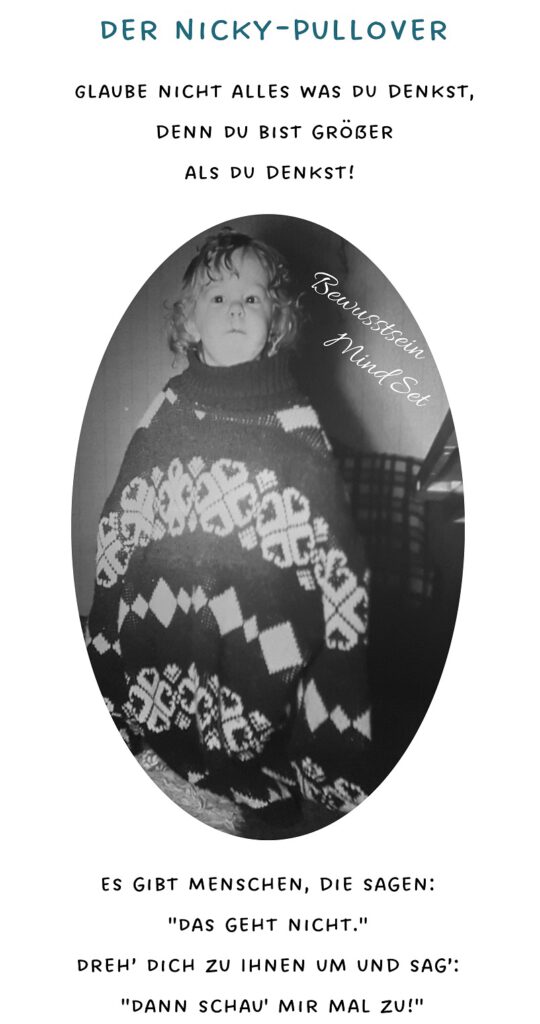 Der Nicky Pullover, Bewusstsein und MindSet